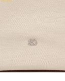  Túi Đeo Vai Stand Oil Ringo Bag Canvas Brown Trắng Kem Viền Nâu 