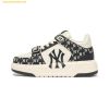  Giày Thể Thao MLB Cổ Cao Chunky Liner Mid Classic Monogram New York Yankees Black 3ASXLM13N-50BKS 
