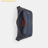  Túi Đeo Hông Coach Elias Belt Bag In Signature Canvas Navy 