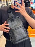 Túi Đeo Chéo Coach West Pack In Signature Canvas Charcoal Black 2853 