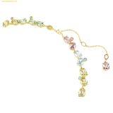  Dây Chuyền Swarovski Gema Tennis necklace Mixed cuts, Multicolored, Gold-tone plated 