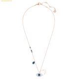  Vòng Tay, Lắc Tay Swarovski Symbolica bracelet Crystal pearl, Clover, evil eye and horseshoe, Blue, Gold-tone plated 5692162 