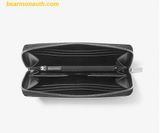  Ví Cầm Tay Michael Kors Cooper Logo Zip-Around Wallet Màu Đen Logo 