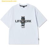  Áo Phông Life Work Hip Dog Applique Short Sleeve T-shirt LK262TS506 
