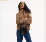  Túi Bucket Coach Roan Bucket Bag with Cherry Charm Black CCZ89 