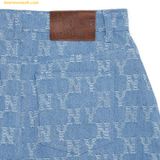  Chân Váy Denim MLB Women's Classic Monogram Jacquard Denim Skirt NY (Indigo) 3FDSM0133-50INS 