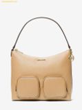  Túi Đeo Vai Michael Kors Merritt Large Pebbled Leather Cargo Shoulder Bag Camel 35S6G0WL3L 