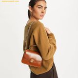 Túi Đeo Chéo Tory Burch Robinson Spazzolato Convertible Shoulder Bag Dark Sienna 