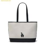  Túi Tote MLB Varsity Jacquard LA Dodgers 3AORL104N-07CRM Màu Trắng Kem 