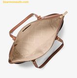  Túi Tote Michael Kors Charlotte Large Saffiano Leather Top-Zip Tote Bag Nâu 35T0GCFT7L 