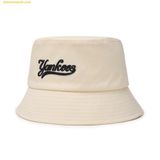  Mũ Bucket MLB Bucket Hat Varsity Series New York Yankees - Trắng Kem 