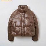  Áo Khoác Phao SAPO Pastel Puffer SPJPE4TG11 Nâu 