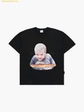  Áo Phông ADLV Baby Face Pie Boy Short Sleeve T-Shirt - Đen 