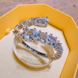  Vòng Tay Swarovski Matrix cuff Mixed cuts, White, Rhodium plated 5692527 