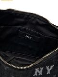  Túi Đeo Vai MLB Hip Monogram JQD Denim Hobo Bag New York Yankees Black 