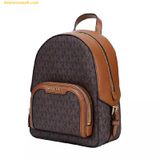  Balo Mini Michael Kors MK Jaycee Mini XS Logo Backpack Màu Nâu Logo 