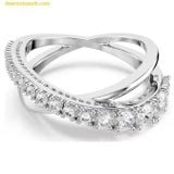  Nhẫn Swarovski Hyperbola ring Mixed cuts, White, Silver-tone finish 5714952 