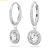  Bông Tai, Khuyên Tai Swarovski Una Angelic Drop Earrings Round Cut, White, Rhodium Plated 5142721 