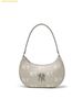 Túi Đeo Vai MLB Classic Monogram Embossed New York Yankees Hobo Bag 3ABQM016N-50GRL Grey