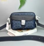 Túi Đeo Chéo Coach Warner Crossbody Bag In Signature Canvas CW217 Màu Xanh Navy 