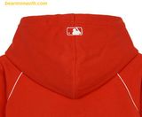  Áo Hoodie MLB Women's Sporty Varsity Banded Crop Hoodie BOS (Red) 3FHDV0344-43RDS 