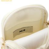  Túi Đeo Chéo MLB PU Diamond Monogram New York Yankees 7ACRMDD4N-50CRS Màu Trắng Kem 