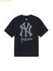 Áo Phông MLB Basic Simple Street Logo Oversized Short Sleeve T-shirt New York Yankees 3ATSB0463-50BKS Black