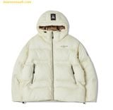  Áo Khoác Phao Life Work (Public) Polar Puffer Hooded Jumper LW244JP160 - Trắng Ivory 