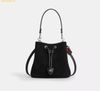  Túi Bucket Coach Roan Bucket Bag with Cherry Charm Black CCZ89 
