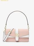 Túi Đeo Vai Michael Kors Greenwich Medium Signature Logo Convertible Crossbody Bag Powder Blush Multi 