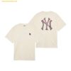 Áo Phông MLB Classic Monogram Big Luxe Short Sleeve T-Shirt NY (D.Cream) 3ATSM0334-50CRD