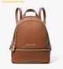 Balo Mini Michael Kors Rhea Extra-Small Pebbled Leather Backpack 35T5GRAB0L nâu