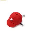  Charm Móc Khoá MLB Basic baseball cap pouch keyring New York Yankees Mg.Red 3APOB015N-50RDM 