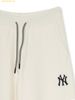  Quần Dài Ống Suông MLB Women's Varsity Sweater Wide Pants NY (Cream) 3FPTV0344-50CRS 