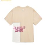  Áo Phông MLB Pop Art Graphic Mega Overfit Short Sleeve T-Shirt LA (L.Sand) 3ATSL0433-07SAL 
