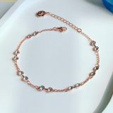  Lắc Tay Swarovski Remix Collection strand Round cut, White, 18K rose gold finish 5664055 