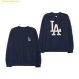  Áo Sweat MLB Classic Monogram Gradient Big Lux Overfit Man-to-Man LA (D.Navy) - 3AMTM0234-07NYD - Navy 