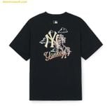  Áo Phông MLB New Year Horse Back Graphic T-Shirts New York Yankees Black 3ATSQ0261-50BKS 