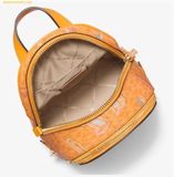  Balo Mini Michael Kors Rhea Extra-Small Printed Signature Logo Backpack Pop Orange Multi Màu Cam 
