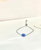  Vòng Tay , Lắc Tay Swarovski Constella Bracelet, Oval Cut, Blue, Rhodium Plated 5671895 