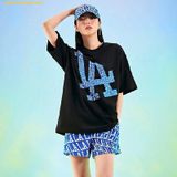  Áo Phông MLB Illusion Mega Overfit LA Dodgers Tshirt 3ATS60023-07BKS 