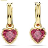  Bông Tai, Khuyên Tai Swarovski Chroma drop earrings Heart, Red 