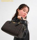  Túi Trống Coach Rowan Large Satchel Bag In Signature Canvas CV959 