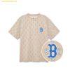 Áo Phông MLB Classic Monogram Full-Panel Pattern Short-Sleeve T-Shirt BOS (L.Sand) 3ATSM1133-43SAL