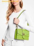  Túi Đeo Chéo Michael Kors Greenwich Small Studded Quilted Crossbody Bag 32S2LGRC5Y Lime 