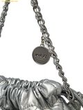  Túi Đeo Chéo MLB Basic Quilted PU Mini Bucket Crossbody Bag New York Yankees Silver 3ACRBQ16N-50SIS 