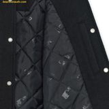  Áo Khoác Bomber MLB Wool Basic Two-tone Varsity Jacket NY (Black) 3AJPV0634-50BKS 