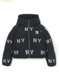  Áo Khoác Phao MLB Women's Megagram Embroidered Tube Hooded Crop Padded NY (Black) 3FDJG1046-50BKS 