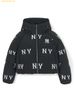 Áo Khoác Phao MLB Women's Megagram Embroidered Tube Hooded Crop Padded NY (Black) 3FDJG1046-50BKS