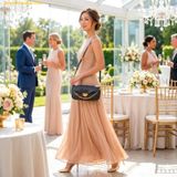  Túi Đeo Vai Michael Kors Soho Convertible Pochette Crossbody Small navy 